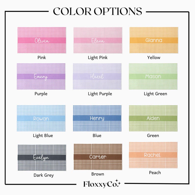 a color chart for different colors of fabric
