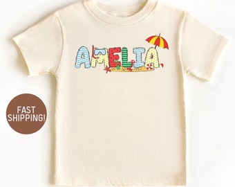 Personalized Kid's Beach Trip Shirt: Summer Vacation Toddler Tee