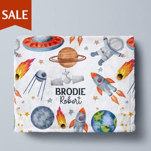 Space Blanket Personalized Space Baby Blanket Space Toddler Blanket Planet Blanket Birthday For Space Lover Gift Astronount Kid Blanket