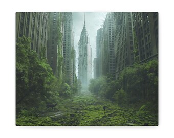 Silent Reconquest: Manhattan's Natural Paradise - Abandoned New York Canvas Print, Mural, Gift, Decoration, Poster