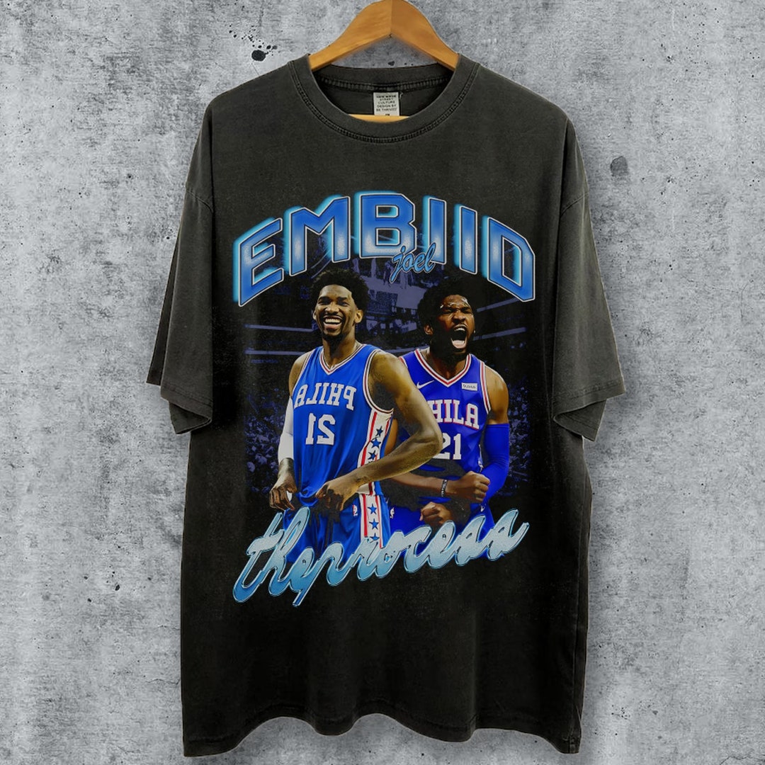 Limited Joel Embiid Shirt Vintage 90s Joel Embiid Tshirt - Etsy