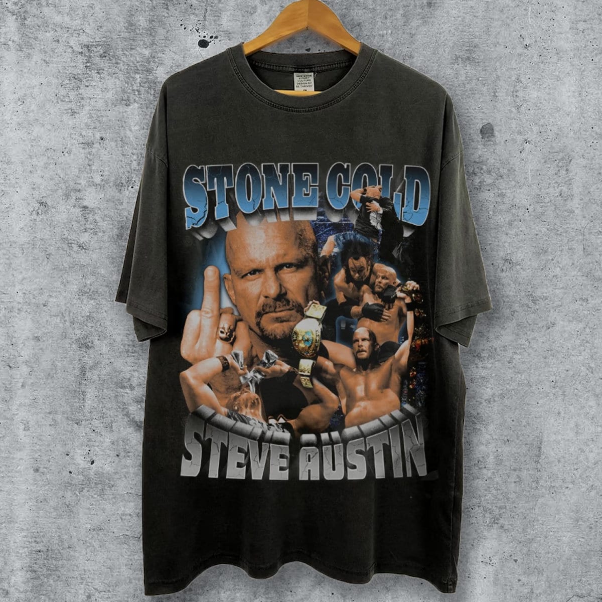 Men's Fanatics Branded Stone Cold Steve Austin Royal Blue Chicago Cubs  3:16 T-Shirt