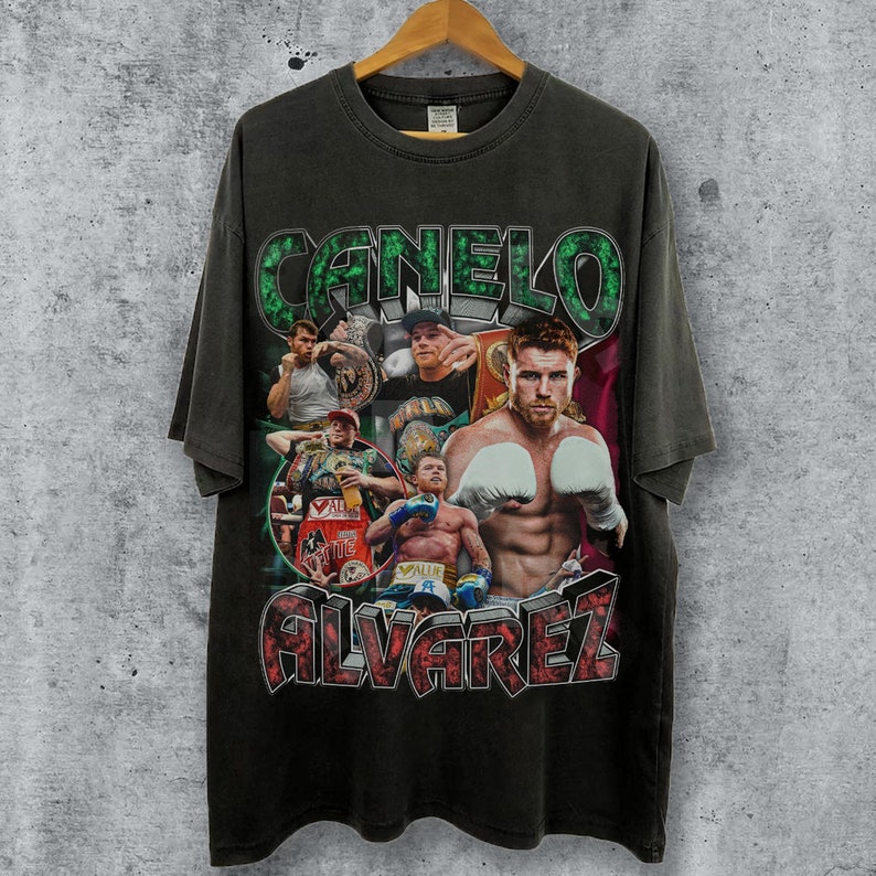 Vintage Bootleg Style Canelo Alvarez Shirt, Canelo Alvarez Boxing T
