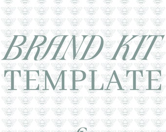 Brand Kit Template Canva Branding Kit Brand Board Template - Etsy