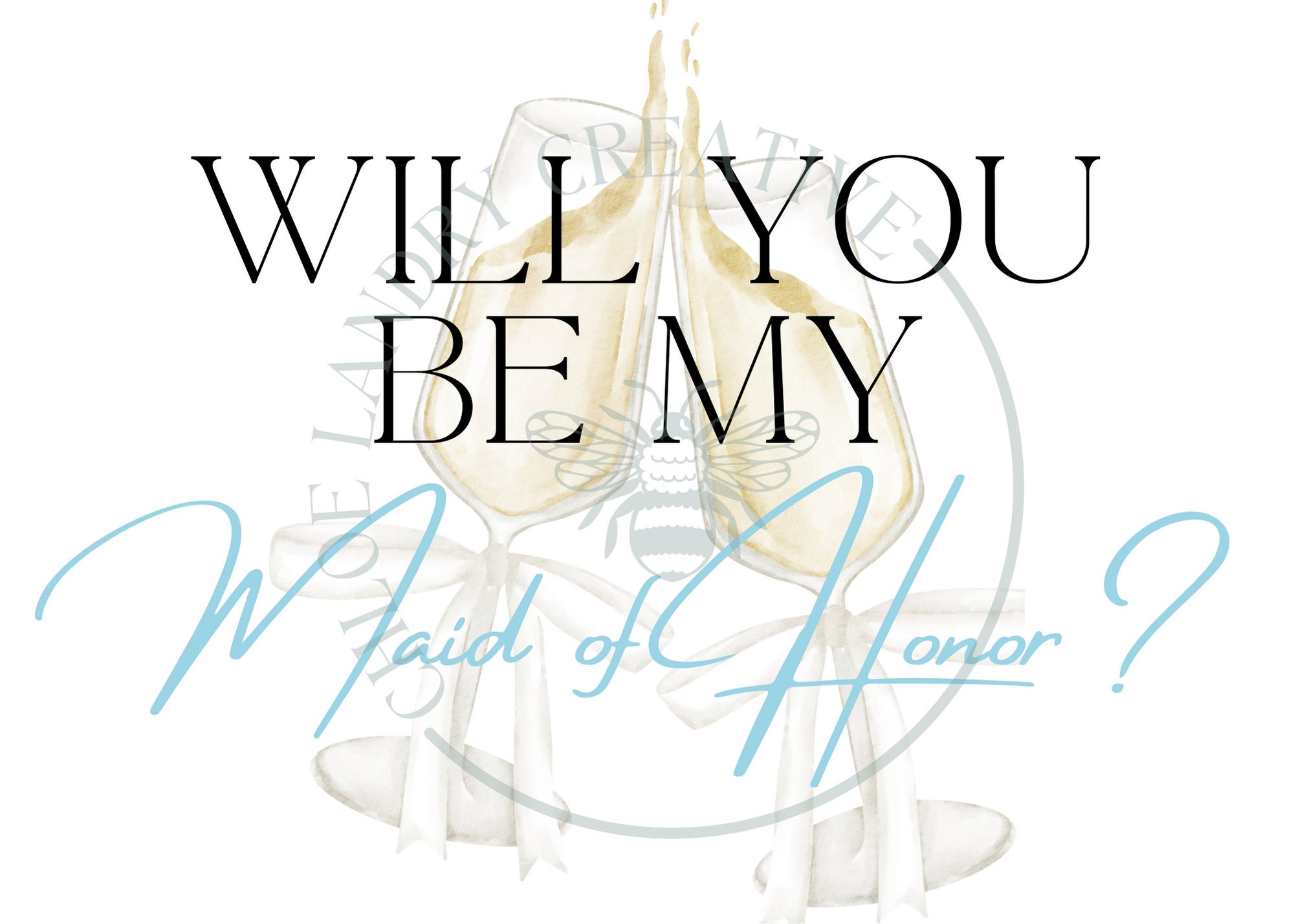 Printable Maid of Honor Proposal Card - Etsy