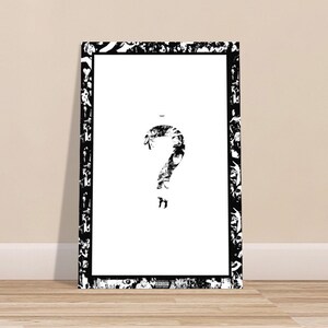 Question Mark Poster, Xxxtentacion, Premium Poster, High Quality, Clean
