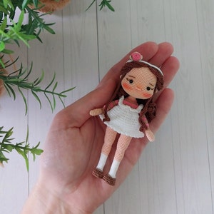 Handmade Amigurumi Crochet Miniature Doll - Cute Collectible Toy
