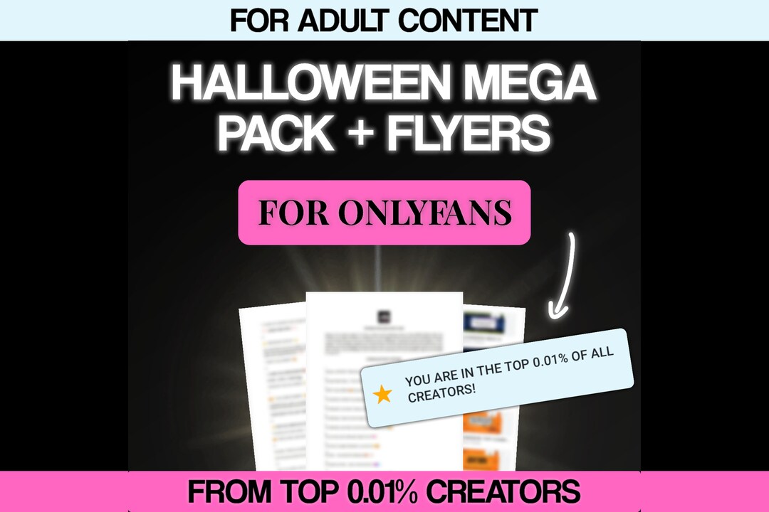 Onlyfans Halloween Mega Pack / Tip Campaigns for Onlyfans Flyers for