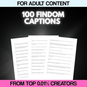 100 Financial Domination FINDOM Captions / Post Captions for Onlyfans