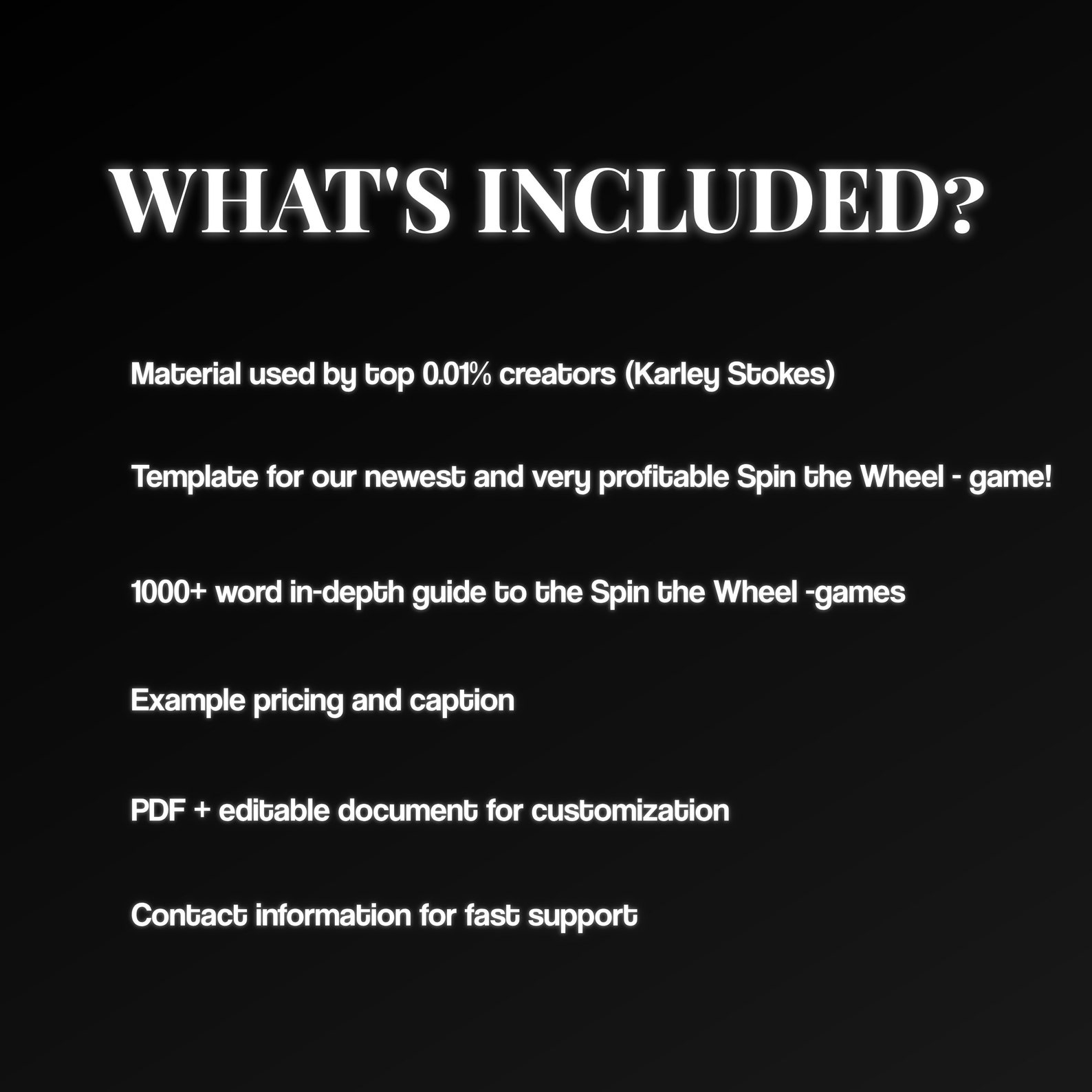 Wheel Spin Game Template for Onlyfans Used by the TOP 0.01 / Wheel