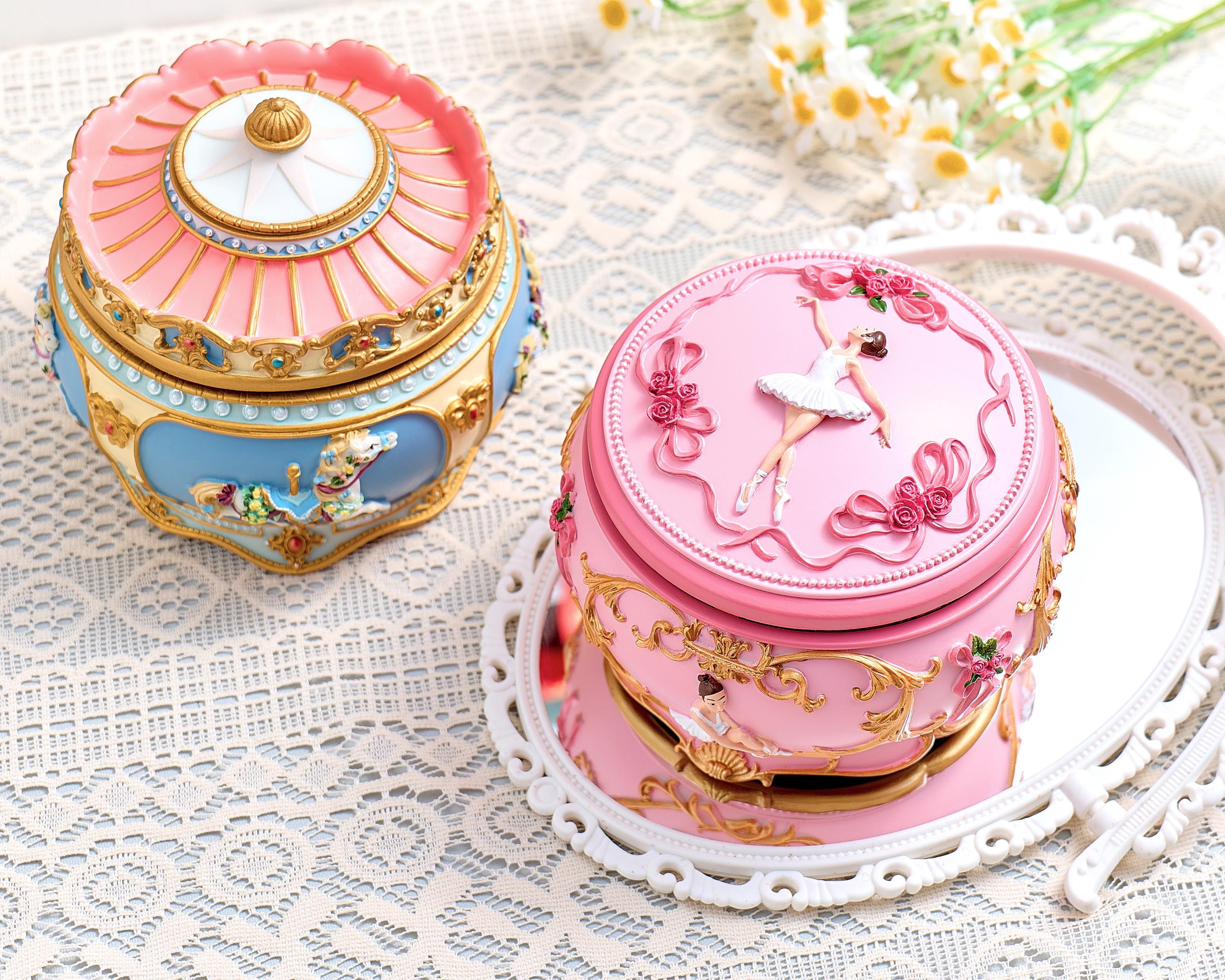 Buy Personalized Music Box With LED Lights, Custom Ballet Girl