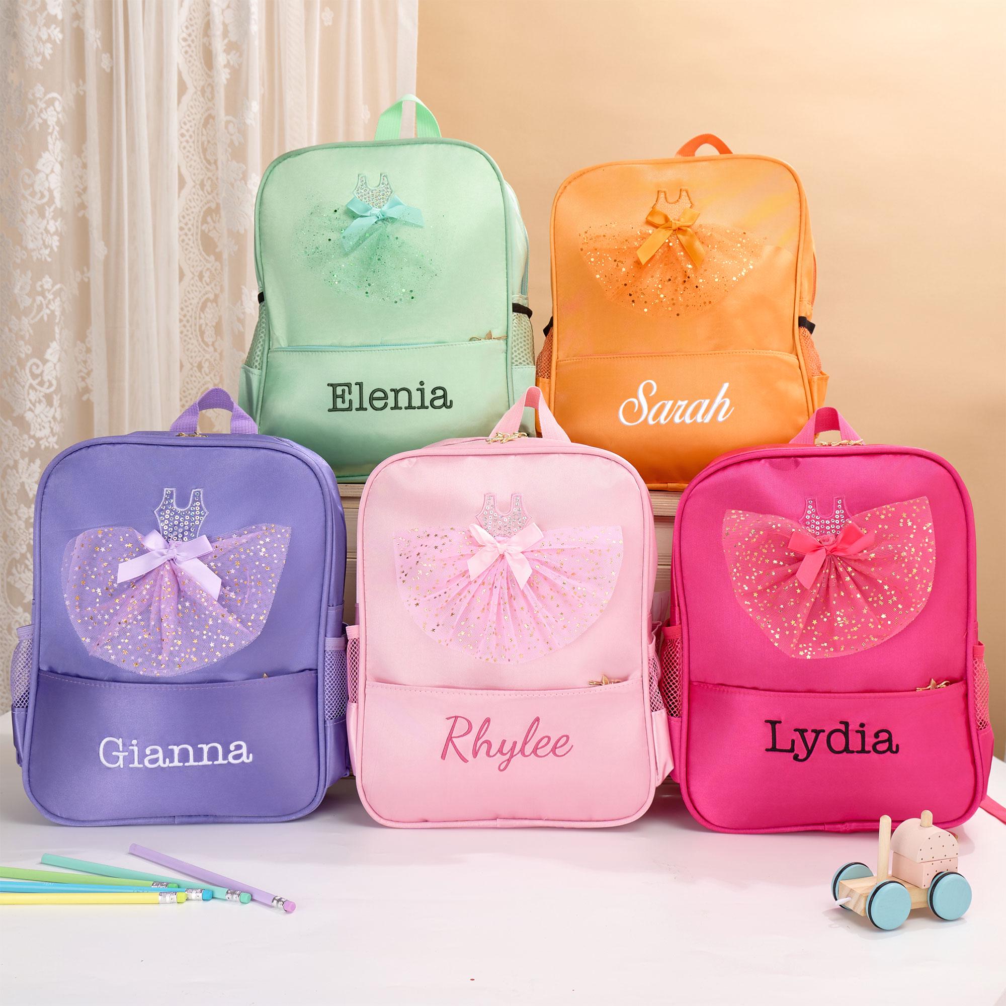 Personalized Ballet Dance Backpack for Girl With Embroidery Name