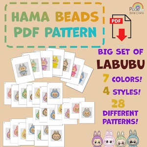 Labubu Perler Bead Pattern - Etsy