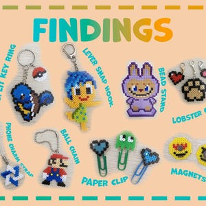 Minecraft Perler Bead Keychain – Handmade Pixel Art Gamer Charms - Etsy