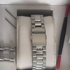 Seiko jubilee 19mm strap bracelet stainless steel with Curved lug ends BARGAIN!!