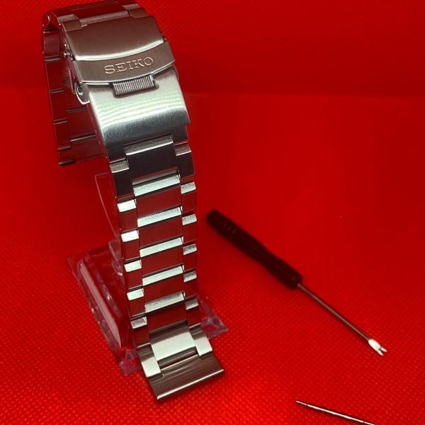 SEIKO heavy duty 20mm watch strap bracelet  watch with straight lug ends