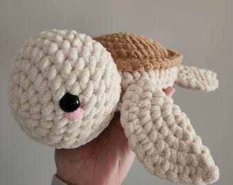 MADE TO ORDER Handmade Crochet Sea Turtle Amigurumi Plushie