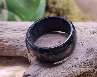 GALAXY JADEITE JADE &gt;&gt; Thick Jade Ring &gt;&gt; Size 7 &gt;&gt; Full Jade Band