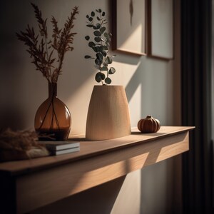 NARA Vase - Japandi, Scandinavian Decor, Eco-Friendly, 3D Printed image 3