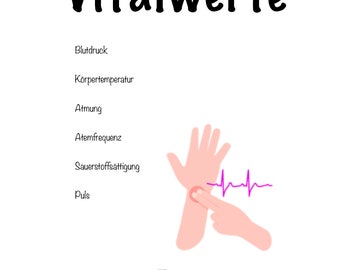 Learning sheet vital signs