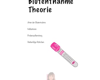 Study sheet blood collection theory