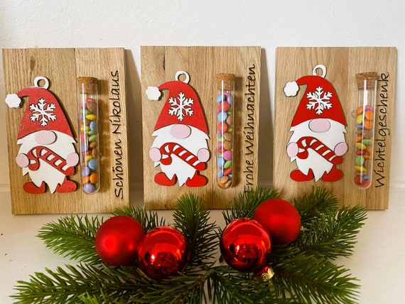 Weihnachtsgeschenk, Geldgeschenk, Holz, Nikolaus, Wichtelgeschenk, Wichtel, Weihnachten