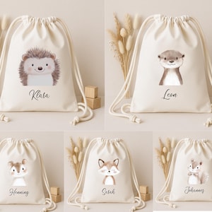 Turnbeutel personalisiert Kind, Personalisierter Turnbeutel, Kindergartenkind, Turnbeutel Name, Kita Beutel, Schulanfang, Sporttasche afbeelding 1