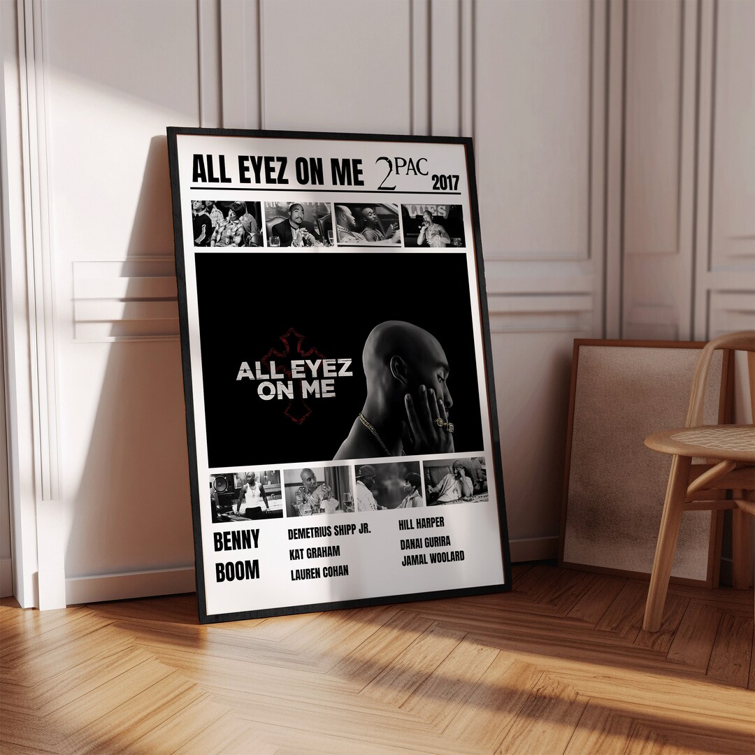 2pac Movie Poster, All Eyez on Me, Rapper Poster, DIGITAL DOWNLOAD ...