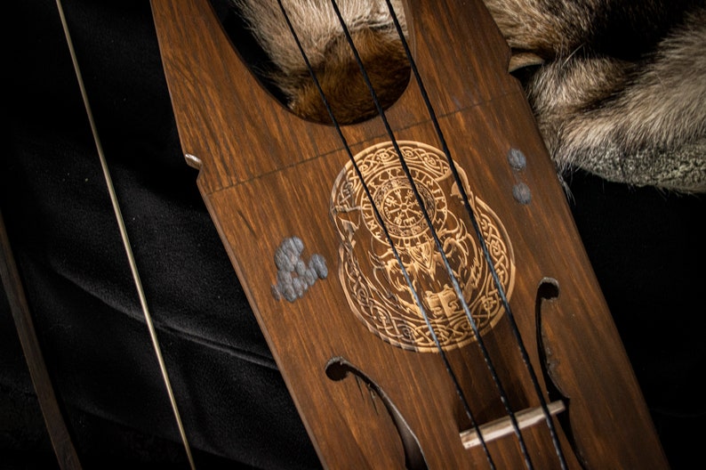 Tagelharpa scandi Beast 3 Strings Jouhikko Medieval Skald Instrument ...