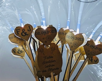 Magic sparkler sparkling fiber LED light to make sparkle wedding party baptism birthday