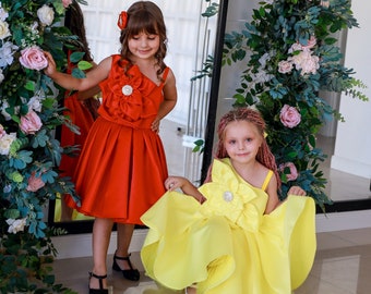 1st Birthday Dress Baby Girl, Cake Smash Outfit Girl, Princess Dress Girl, Tutu Flower Girl Dress, Baby Autumn Set,Flower Girl Toddler Dress