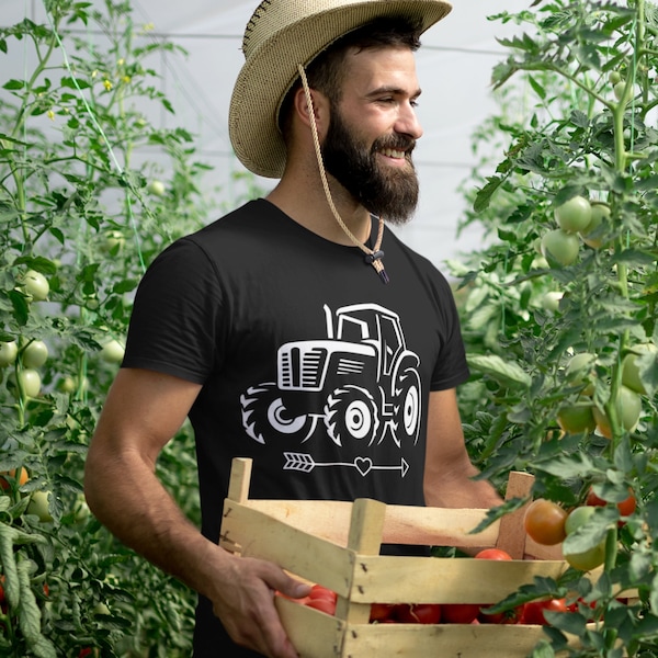 Landwirtschaft Traktor Herzschlag Geschenk Trekker Bauernhof Shirt , Schlepper Unisex-T-Shirt