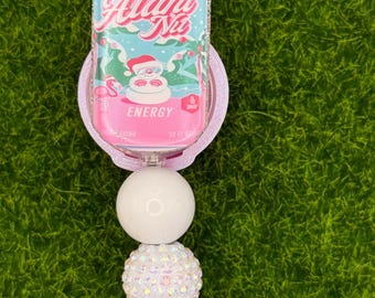 Energy drink-winter wonderland-badge reel-lanyard-nurse-teacher