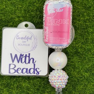 Energy drink-badge reel-lanyard-nurse-teacher image 8