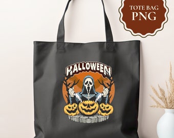 Halloween Canvas Bag Design, Tote Bag Png, Grocery Bag Png, Shopping Bag Png, Market Bag Png, Treats Bag Png, Tote Bag Png