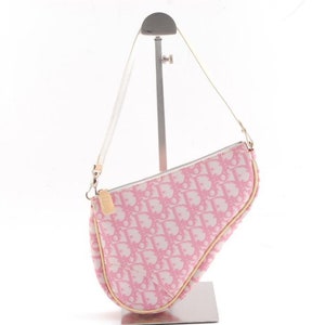 vintage dior saddle bag pink