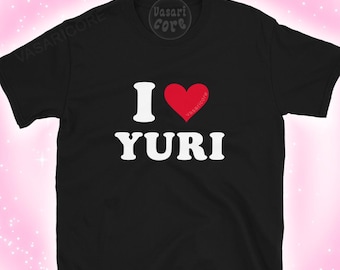 I HEART YURI t alberne lustige Lesben bi wlw tshirt meme Anime Cosplay caitvi yaoi Cosplay Perücke trans grün giftige yuri FanFiktion Fandom queer