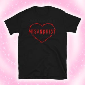 MISANDRIST Women’s Tee, feminist misandry feminist tshirt, early 2000s feminism cunt era, ironic shirt solgan crop y2k baby tee empowering