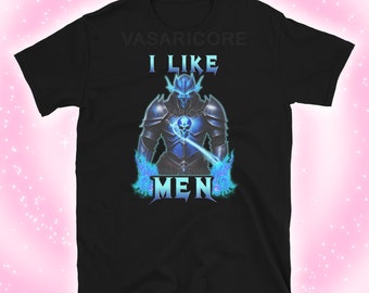 I LIKE MEN Shirt, Gay Pride Shirt, Pride meme, Trans Flagge, Männer lieben ungewöhnlich spezifischer Schlüsselanhänger Heavy Metal inspiriert, Knight Merch, Epic Trans Ftm