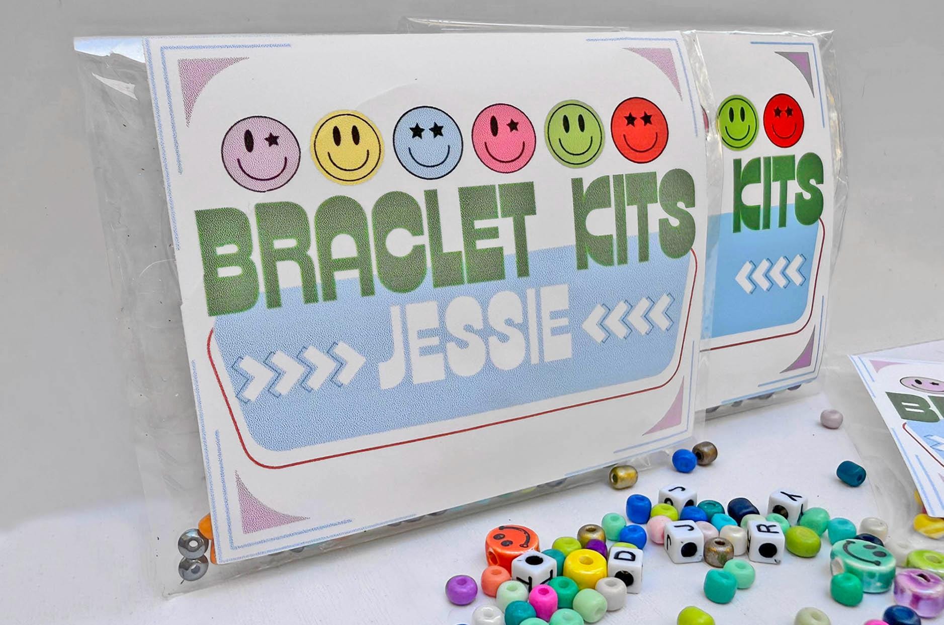 Personalized Name Bracelet Making Kit: Kids DIY Craft Party Favor - Etsy