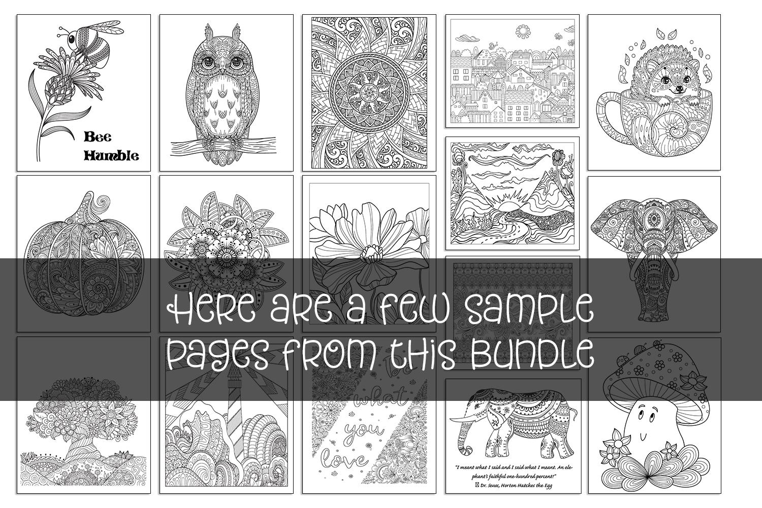 77 Coloring Pages Bundle PDF | Printable Coloring Sheets for Kids ...