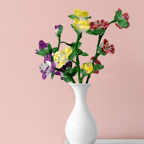Beaded Flowers - Etsy