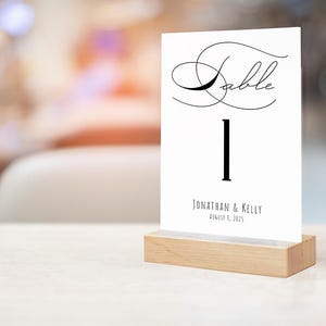 Números de mesa de casamento impressos, decoração de mesa de casamento em cartolina grossa, números de mesa grandes, números de mesa de casamento, tamanho 5x7