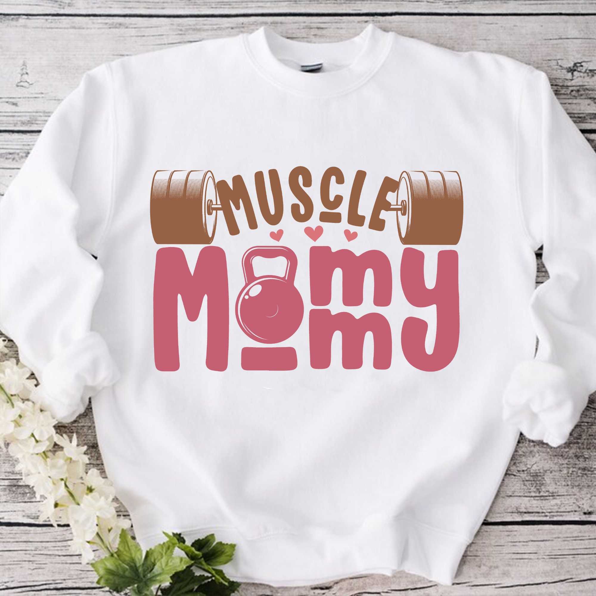 Muscle Mommy Sweatshirt, Pump Cover Sweatshirt, Gym Rat Sweatshirt