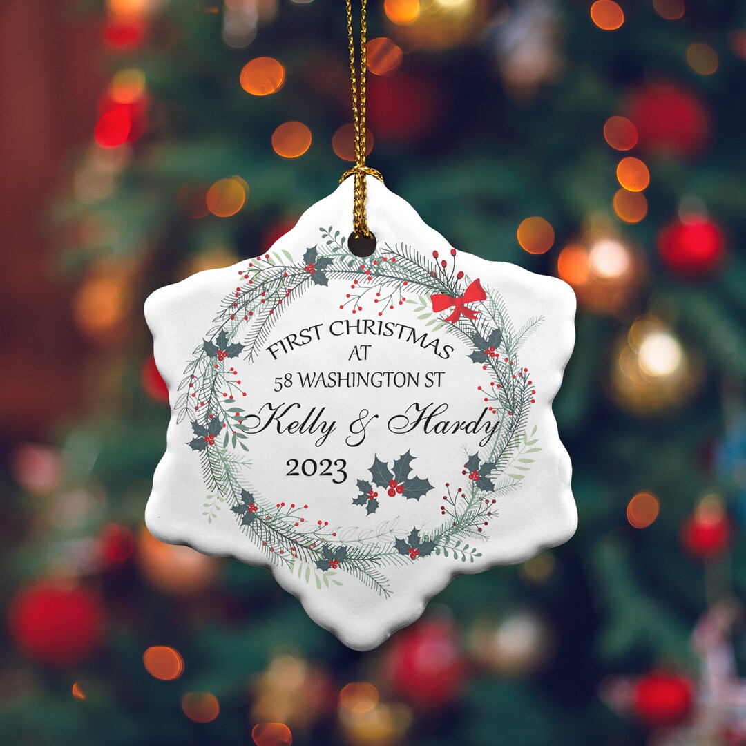 Personalized New Home Christmas Ornaments Couples Home Etsy