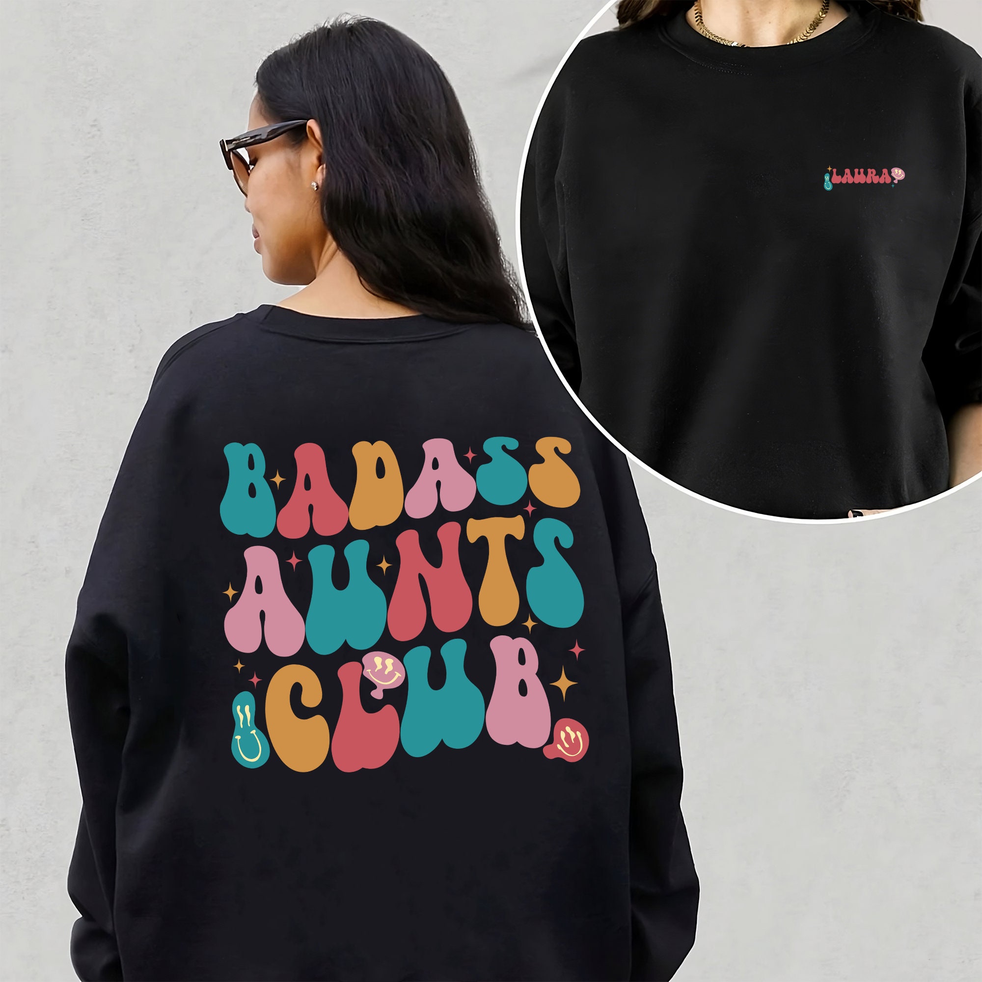 Badass Aunts Club Sweatshirt, Funny Auntie Sweatshirt, in My Auntie Era Sweatshirt, Aunt
