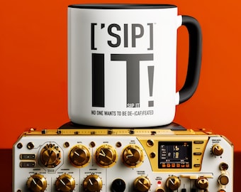 Beverage Beats: ['SIP] It! No One Wants To Be De(Caf)eated | Upbeat Iconic Musical Coffee Mug | ['SIP·PERS]™