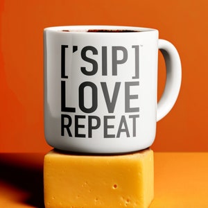愛情あふれるシッパーズ マグ ホワイト | ['SIP]、愛、繰り返し | 大切なひととき | ['SIP·PERS]™ コレクション