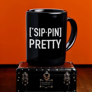Elegantes Getränkeschwarzes Design | ['SIPPIN]hübsch | Anspruchsvolles Schlürfen | ['SIP·PERS]™ Kollektion