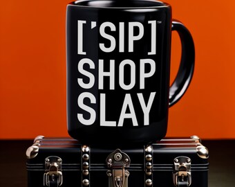 Fashionable Black Drinkware | [&#39;SIP] Shop Slay | Stylish Coffee Time | [&#39;SIP·PERS]™ Collection
